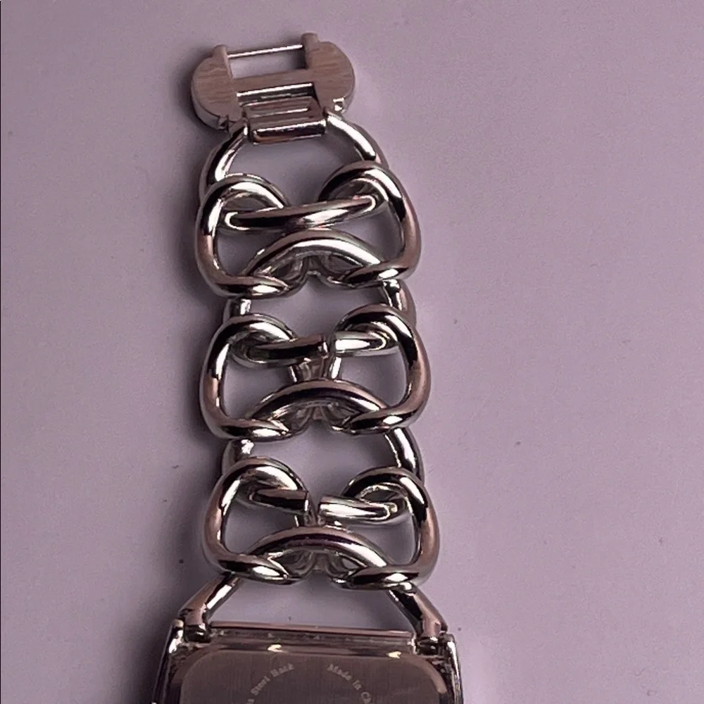 Rumors Silver Metallic Chain Watch